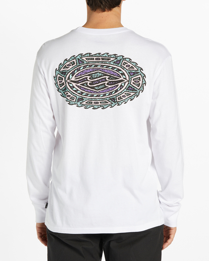 2 Crayon Wave - Longsleeve für Männer Weiss ABYZT02205 Billabong
