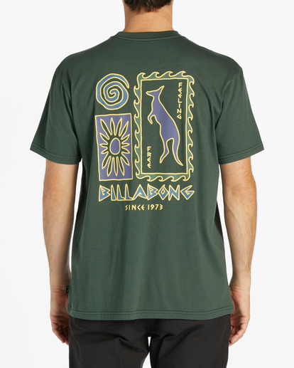 3 Austral Short Sleeve Wave Washed T-Shirt Green ABYZT02209 Billabong