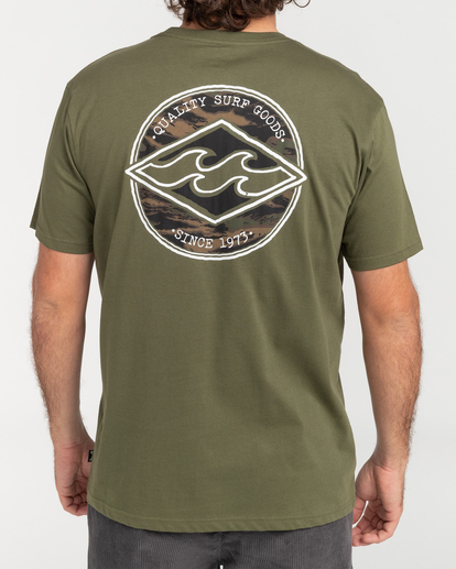 3 Rotor Diamond - T-shirt manches courtes pour Homme Marron C1SS11BIP2 Billabong