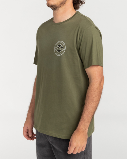 1 Rotor Diamond - T-shirt manches courtes pour Homme Marron C1SS11BIP2 Billabong