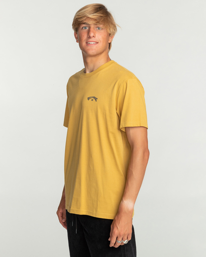 3 Arch Wave - Short Sleeve T-Shirt for Men Yellow C1SS65BIP2 Billabong
