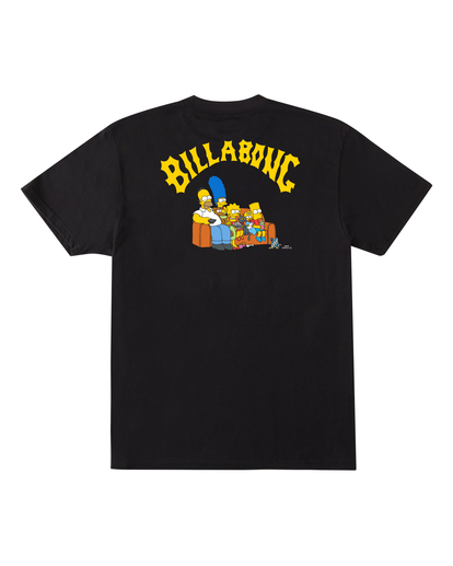 6 Simpsons Family Couch - T-shirt manches courtes pour Homme Noir C1SS79BIP2 Billabong