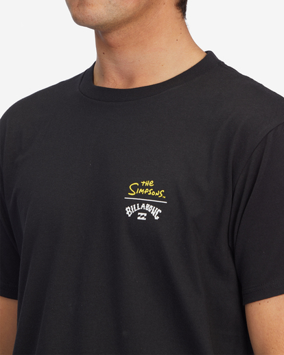 4 Simpsons Family Couch - T-shirt manches courtes pour Homme Noir C1SS79BIP2 Billabong