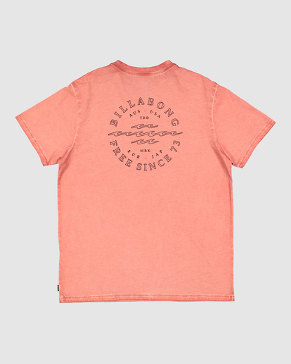 10 Big Wave Dan - Camiseta de manga corta para Hombre Rojo C1SS97BIP2 Billabong