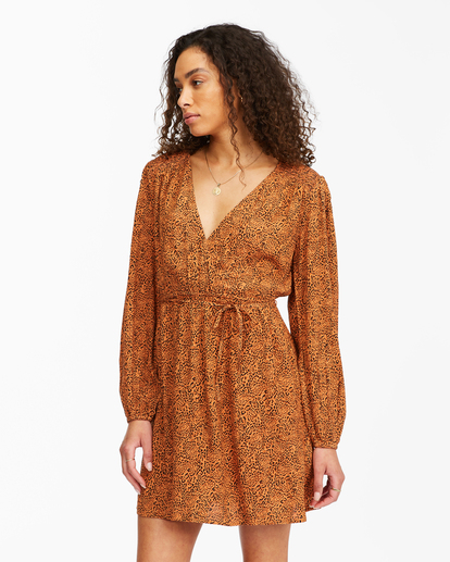 4 Spring Romance - Jurk voor Dames Brown C3DR23BIP2 Billabong