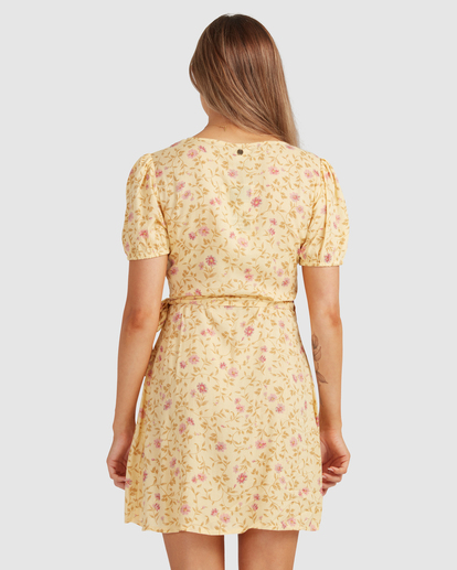 2 Sunlit - Wrap Dress for Women Yellow C3DR64BIP2 Billabong