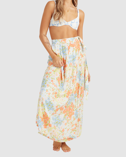 Billabong white wrap skirt sale