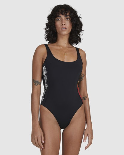 1 Otis Dbah Tanker - Bañador Entero para Mujer Negro C3SW1EBIP2 Billabong