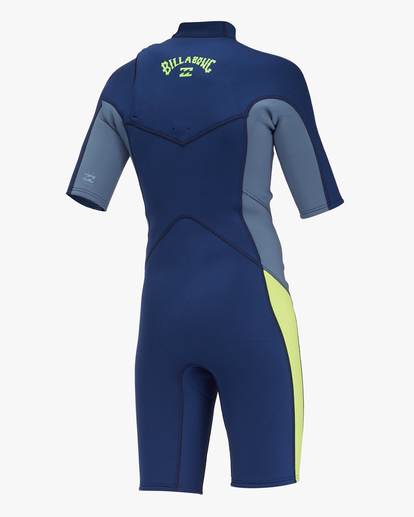 4 2/2mm Absolute - Chest Zip Short Sleeve Springsuit for Boys 8-16 Blue C42B50BIP2 Billabong