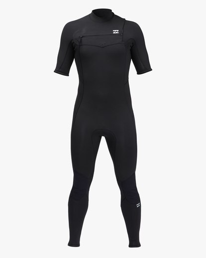 3 2/2mm Absolute - Springsuit de manga corta y cremallera frontal para Hombre Negro C42M58BIP2 Billabong