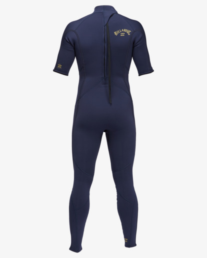 1 2/2mm Absolute - Springsuit met Korte Mouw en Achterrits voor Heren Blue C42M66BIP2 Billabong