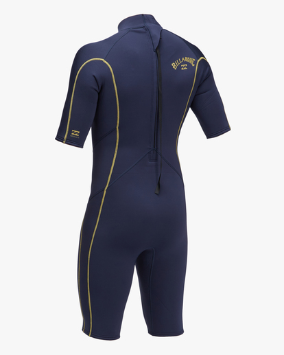 5 2/2mm Absolute - Back Zip Short Sleeve Springsuit for Men Blue C42M68BIP2 Billabong