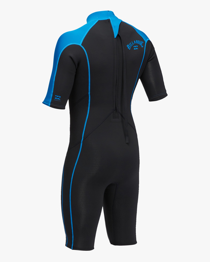 5 2/2mm Absolute 2022 - Back Zip Short Sleeve Springsuit for Men Blue C42M68BIP2 Billabong