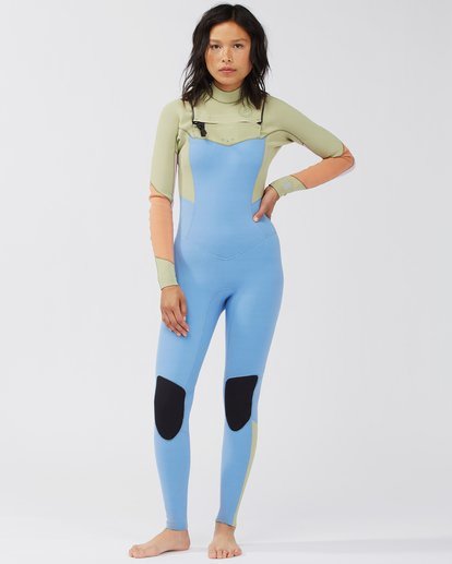 0 3/2mm Salty Dayz 2021 - Combinaison Chest Zip pour Femme Bleu C43G50BIP2 Billabong