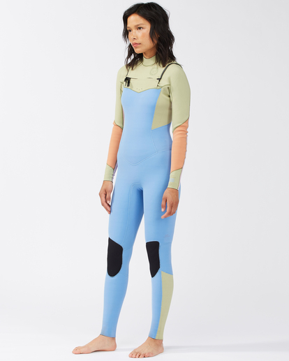 1 4/3mm Salty Dayz 2021 - Chest Zip Wetsuit for Women Blue C44G50BIP2 Billabong