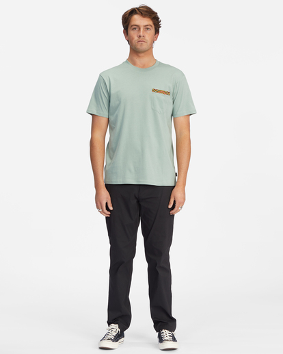 Camiseta Billabong Tienda En Linea - Brainwave Pocket Hombre Verde Oliva