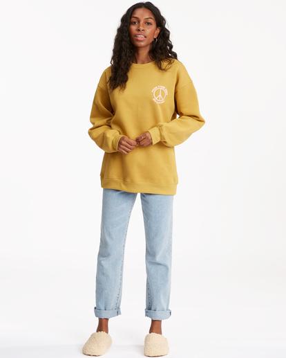 Mustard yellow 2024 sweatshirt women's