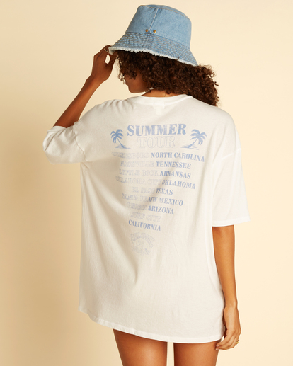 2 Wrangler Boyfriend - Oversized T-Shirt for Women Brown D3KT11BIS2 Billabong