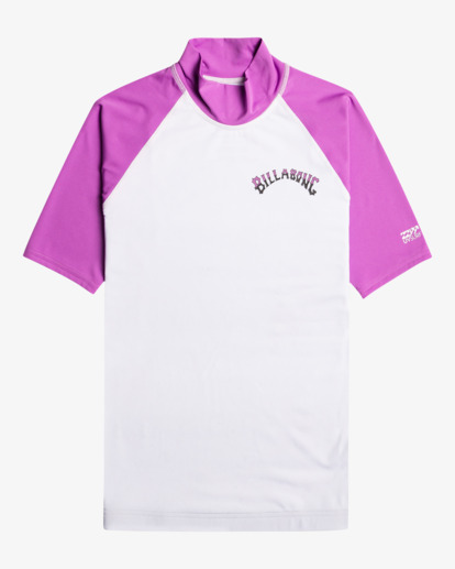 0 Sunny Side - Kurzarm-Rashguard für Frauen Violett EBJWR00102 Billabong