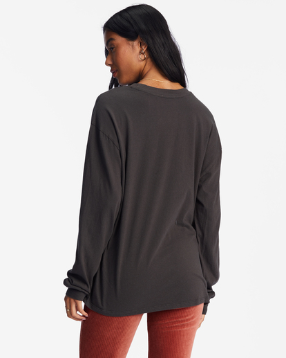 2 Flower Child - T-shirt met Lange Mouwen voor Dames Black EBJZT00146 Billabong