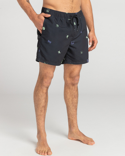 3 Good Times Layback - Board Shorts for Men Black EBYJV00107 Billabong