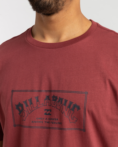 3 Arch - T- Shirt voor Heren Red F1SS07BIF2 Billabong