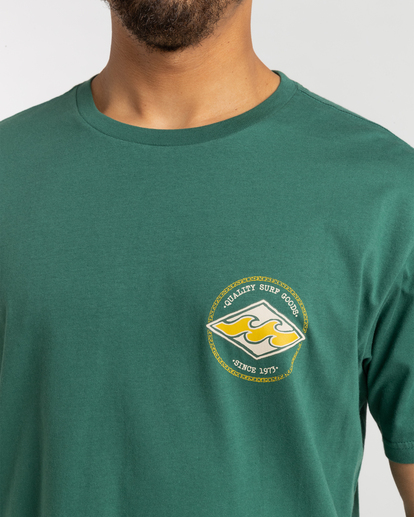 4 Rotor Diamond - T- Shirt voor Heren Green F1SS21BIF2 Billabong