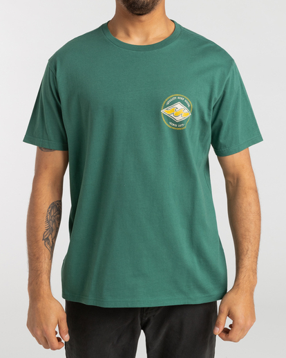 0 Rotor Diamond - T- Shirt voor Heren Green F1SS21BIF2 Billabong