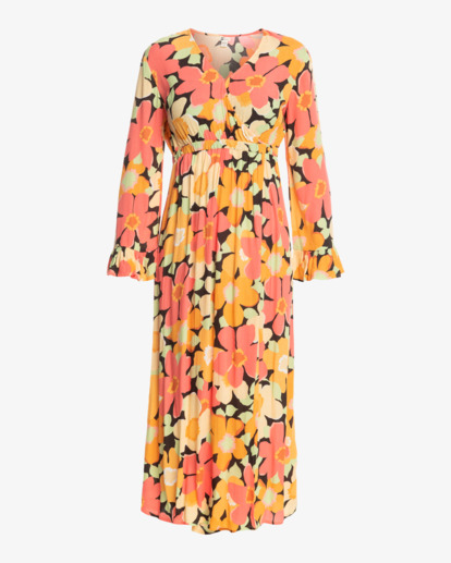 7 Chasing Sun - Vestido de Longitud Media para Mujer Marron F3DR23BIF2 Billabong