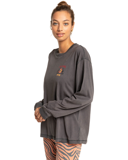 1 Tiger Night - Camiseta de Manga Larga para Mujer Negro F3LS17BIF2 Billabong
