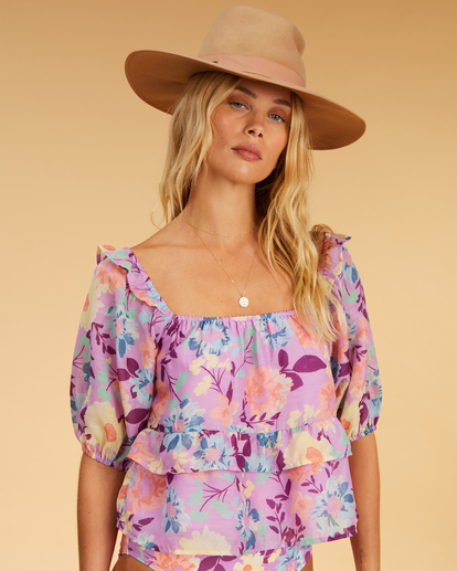 4 Salty Blonde Sweetest Ever 2022 - Kurzes Top für Frauen Violett F3TP12BIF2 Billabong