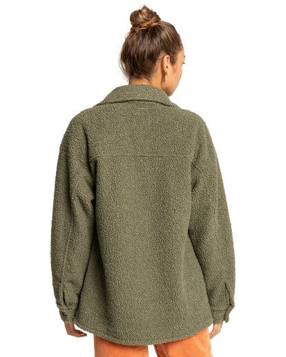 4 Story Teller - Chaqueta polar de sherpa para Mujer Marron F3WA07BIF2 Billabong