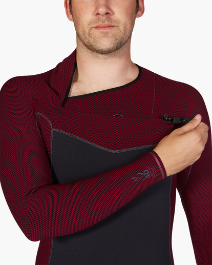 5 3/2mm Revolution - Chest Zip Wetsuit for Men Red F43M37BIF2 Billabong
