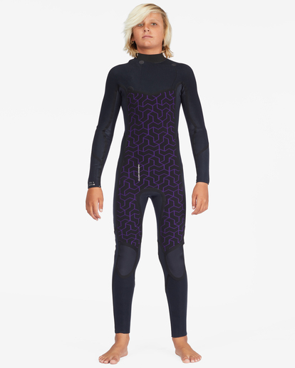 1 4/3mm Absolute - Chest-Zip-Neoprenanzug für Jungen Grün F44B34BIF2 Billabong