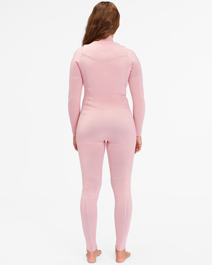 2 4/3mm Salty Dayz - Chest-Zip-Neoprenanzug für Frauen Rosa F44F10BIF2 Billabong
