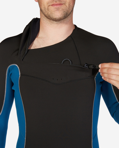 5 4/3mm Absolute 2022 - Chest-Zip-Neoprenanzug für Männer Grün F44M24BIF2 Billabong