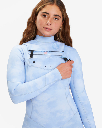 3 5/4mm Salty Dayz - Chest Zip Wetsuit for Women Blue F45F10BIF2 Billabong