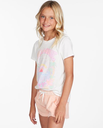 1 Mad For You Elastic Waist Shorts Pink G203JMAD Billabong