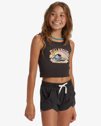 1 Mad For You Elastic Waist Shorts Black G203JMAD Billabong