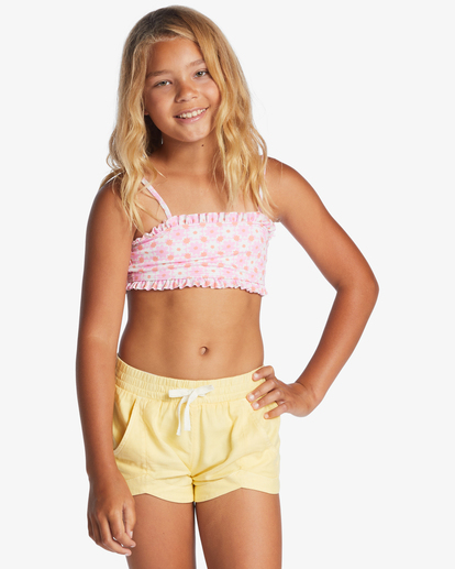 0 Mad For You Elastic Waist Shorts Yellow G203JMAD Billabong