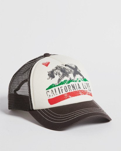 7 Girls' Pitstop Jr Trucker Hat White GAHTHPIT Billabong