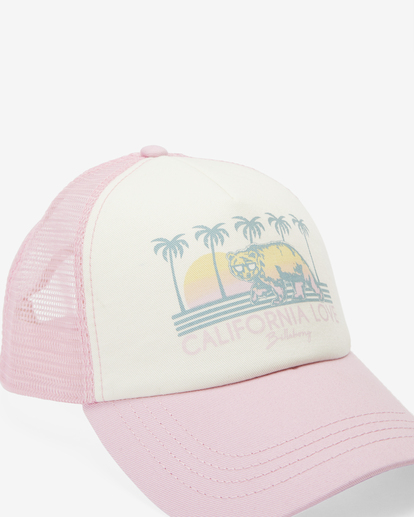 5 Girls' Pitstop Jr Trucker Hat Pink GAHTHPIT Billabong