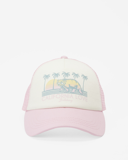 2 Girls' Pitstop Jr Trucker Hat Pink GAHTHPIT Billabong