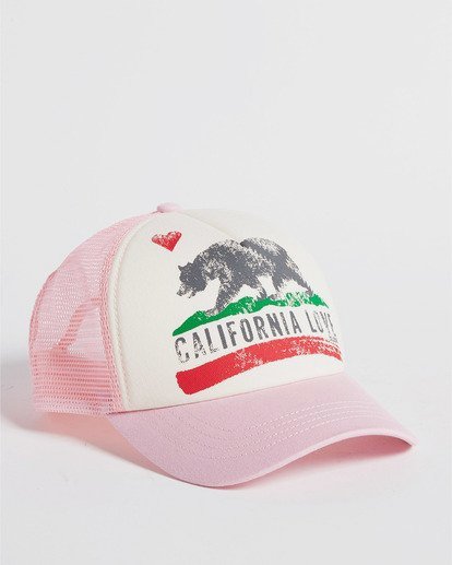 6 Girls' Pitstop Jr Trucker Hat Multicolor GAHTHPIT Billabong