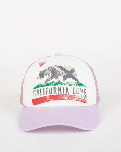1 Girls' Pitstop Jr Trucker Hat Purple GAHTHPIT Billabong
