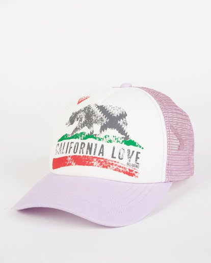 0 Girls' Pitstop Jr Trucker Hat Purple GAHTHPIT Billabong