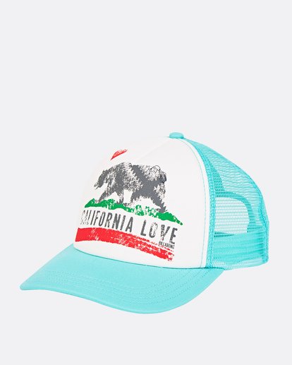 0 Girls' Pitstop Jr Trucker Hat Green GAHTHPIT Billabong