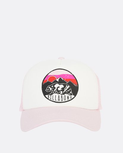 0 Girls' Pitstop Jr Trucker Hat Red GAHTHPIT Billabong