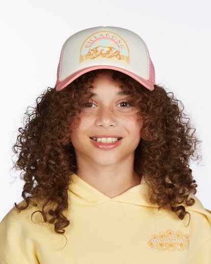 0 Girls' Pitstop Jr Trucker Hat Pink GAHTHPIT Billabong