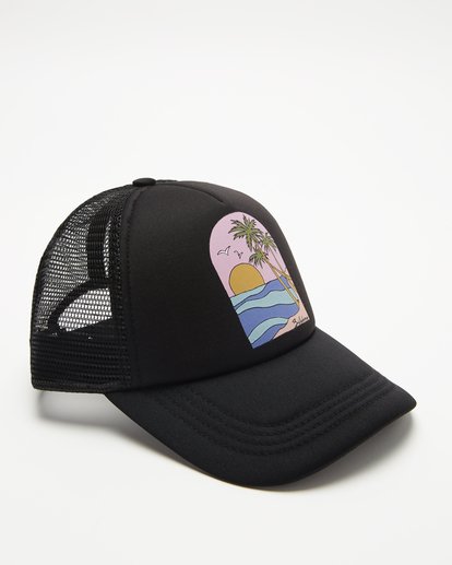 2 Girls' Ohana Trucker Hat Black GAHWQBOH Billabong